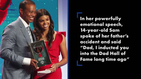 Tiger Woods brought to tears by daughter’s show-stealing Hall of Fame speech | New York Post
