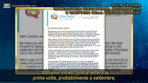 LEILA CENTNER DIRETTRICE SCOLASTICA CHIEDE CHE I BAMBINI VACCINATI CON SPERIMENTAZIONE FREQUENTINO SOLO DOPO LA QUARANTENA PREVISTA DA PFIZER