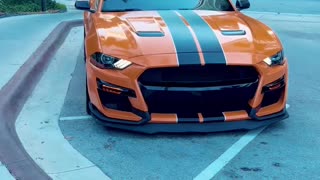 Car Mustang Orange