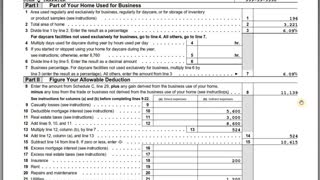 IRS Form 8829 - Home Office Deductions