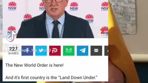 Australia announced the New World Order