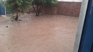 Snow with rain in pakistan