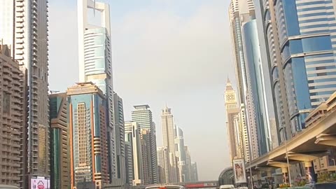 A drive from Dubai Mall to Sheikh Zayed Road (E11)