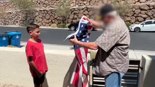 I cried when the boy saluted the Veteran 🇺🇸🥺.