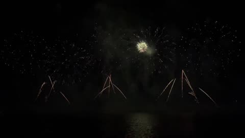 Ponta Delgada - Fogo de artifício / Fireworks - Passagem de ano / NYE, Acores Portugal - 01.01.2024
