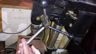 Drill press fix with lathe