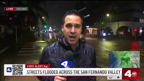 San Fernando Valley streets flood in wake of powerful storm