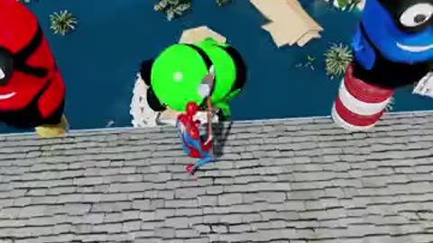 Spiderman vs giant gameplay