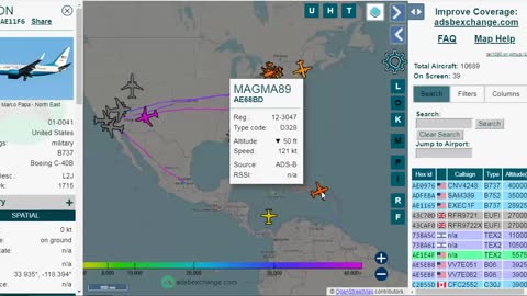 Air Force 2 Plane at LAX Squawking ANON!