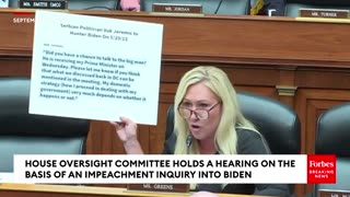 230928 IMPEACHMENT INQUIRY M T Greene Clashes Over Hunter Biden-Related Picture.mp4