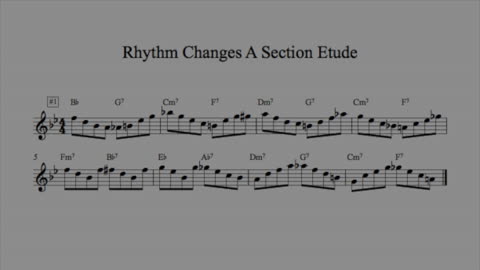 Rhythm Changes Etude 1