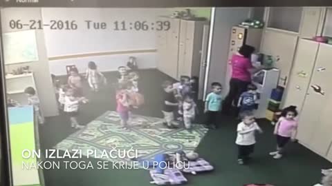 Shocking scenes from a kindergarden in Sarajewo
