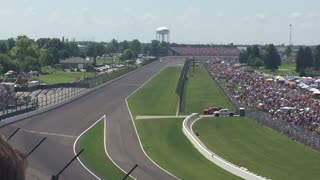 Start of 2018 Indianapolis 500 turn 3 - May 27, 2018