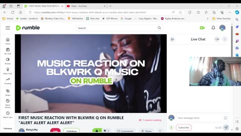 FIRST MUSIC REACTION WITH BLKWRK Q ON RUMBLE "ALERT ALERT ALERT ALERT"