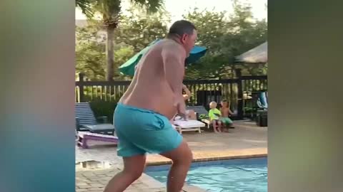 *FUNNY* Swimming Pool Dive Fail Caught On Camera!