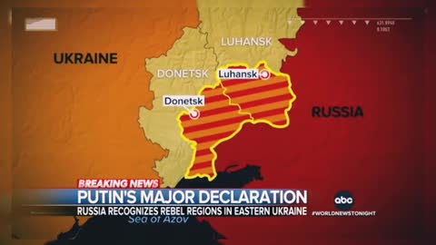 Major escalation in tension between ukraine and Russia