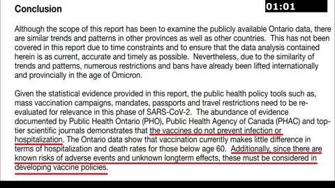 (Fran _ Eng) Covid, vaccine: SHOCKING Ontario report _ Rapport CHOC de l'Ontario