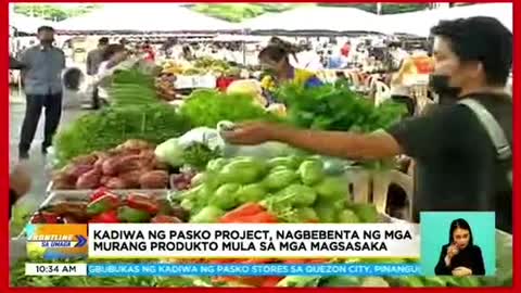 KADIWA NG PASKO PROJECT, NAGBEBENTA NG MGA MURANG PRODUKTO MULA SA MGA MAGSASAKA