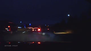 Reckless driver loses control while switching lanes