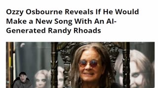 Ozzy Osbourne Discusses New Possible Song with AI Generated Randy Rhoads. What's Your Thoughts?