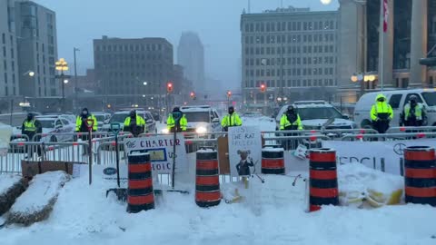 "Freedom Convoy Blockades" have been replaced by "Police Blockades" overnight