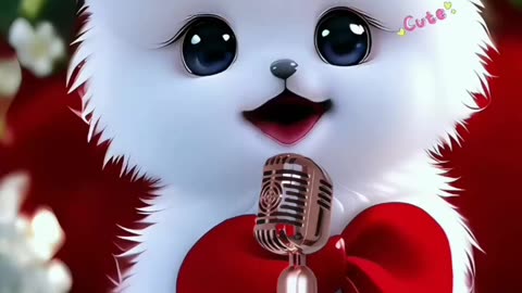 Beautiful cute CAT kitten singing 🐯🐱