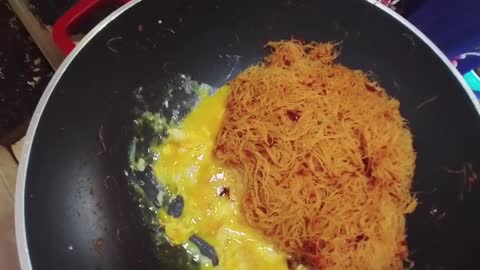 Fried bihun home made and Insta360 GO