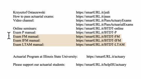 Exam LTAM exercise for September 7, 2021