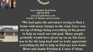 Coeur d'Alene Idaho Gary Schultze Real Estate Testimonials