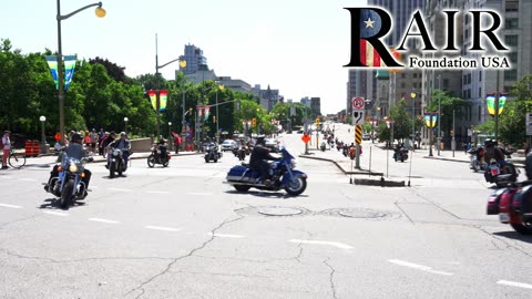 Re-mastering of this summer's Rolling Thunder Veteran's ride near the War Memorial Ottawa
