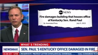 Senator Rand Paul’s Kentucky office is housed has ‘caught on fire’ 🔥 👀