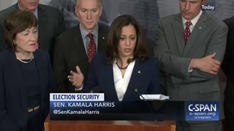 Kamala Harris promotes paper ballots, 2018