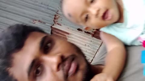 Baby with father