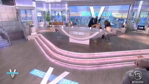 Joy Behar face plants in front of The View audience