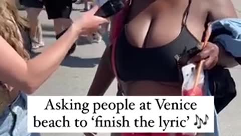 Asking people to finish a lyrics