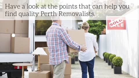 What to Look for When Choosing a Perth Removalist