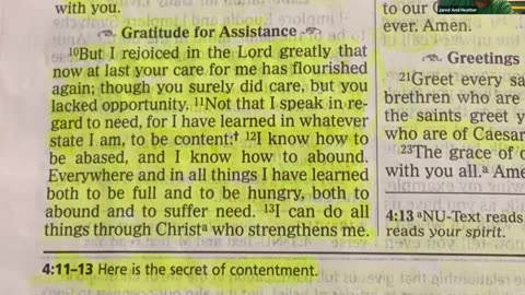 EXHORTATION FOR DAILY LIVING (Philippians 4:4-13) "Secret to Contentment"