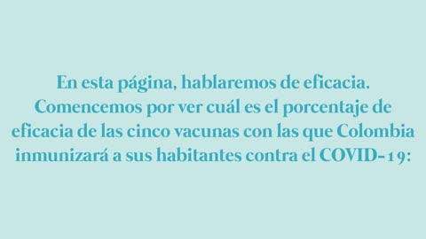 Eficacia de las vacunas anti COVID-19 que se aplican en Colombia