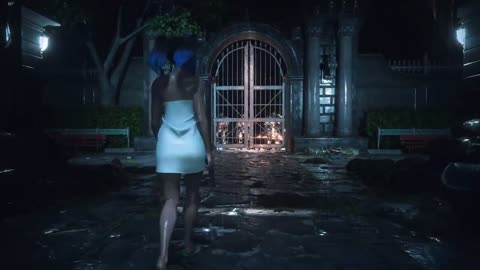 [1440p] Resident Evil 2 Claire Towel Walking Walkthrough Gameplay
