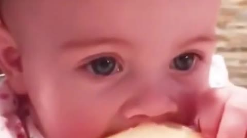 Funny Baby Videos eating fruits