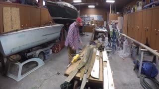 Sanding Teak Cap Rails