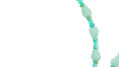 Natural turquoise and faceted Amazonite blue necklace fashionable jewelry gift 20240311-05-08