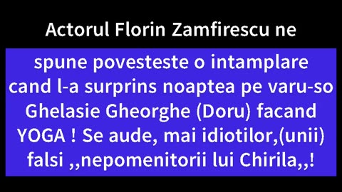 Actorul Florin Zamfirescu demasca pe varul lui ereticul yoghin Ghelasie Frasinei