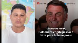 Bolsonaro cogita passar a faixa presidencial para Lula.