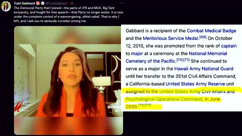 When a MILITARY PSYOPS EXPERT enters politics to fix the environment - Tulsi Gabbard