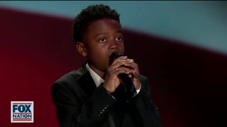 9 Year Old D'Corey Johnson STUNS Crowd with Flawless Rendition of National Anthem