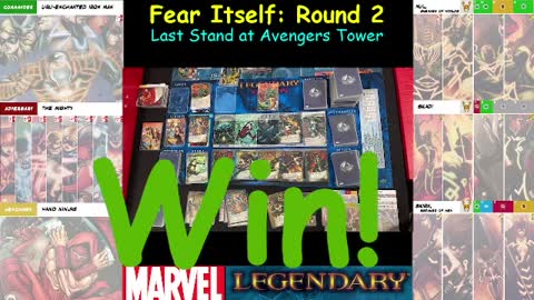Marvel Legendary Deck Building Game, Solo Play. Fear Itself, Round 2