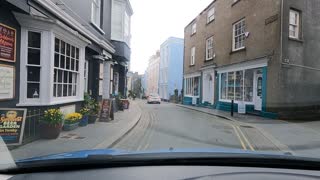 Driving around Tenby. Pembrokeshire. Wales