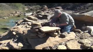 Primitive stone oven