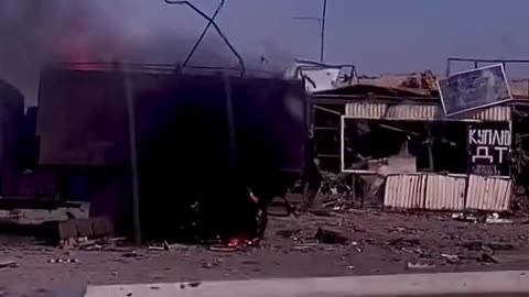 Terrifying footage of the destroyed column of the Armed Forces of Ukraine in the Kherson region